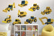 Construction Vehicle Wall Decal Sticker Set Wall Decal