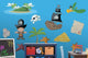 Cartoon Pirate Treasure Wall Decal Sticker Set Wall Decal