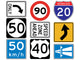 International Street Signs Wall Decal Sticker Set Wall Decal
