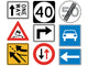 Assorted Road Signs Wall Decal Sticker Set Wall Decal