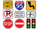 Top Street Signs Wall Decal Sticker Set Wall Decal