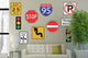Top Street Signs Wall Decal Sticker Set Wall Decal