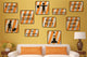 Striped Construction Road Signs Wall Decal Sticker Set Wall Decal