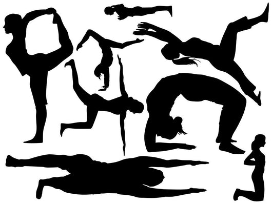 Yoga Silhouettes Collection Wall Decal
