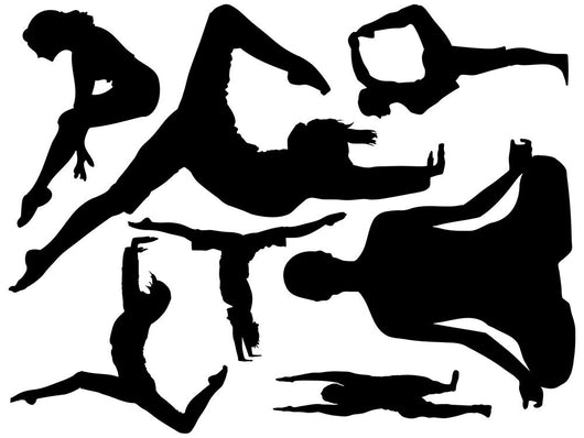 Yoga Silhouettes Collection Wall Decal