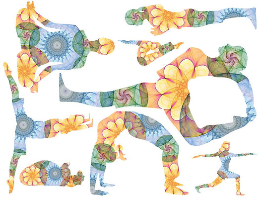 Aum Colorful Mandala Yoga Wall Decal Stickers Wall Decal