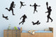 Football Silhouettes Wall Decal Sticker Set Wall Decal