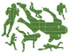 Football Field Silhouettes Wall Decal Sticker Set Wall Decal