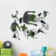 Soccer Silhouettes Futbol Wall Decal Stickers Wall Decal