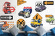 Classic Vehicles and Street Wall Decal Sticker Set Wall Decal