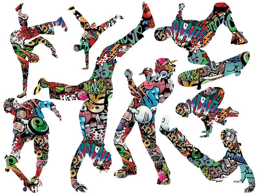 Urban Silhouette Wall Sticker Wall Decal Sticker Set Wall Decal