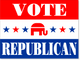Vote Republican with Elephant Window Sticker