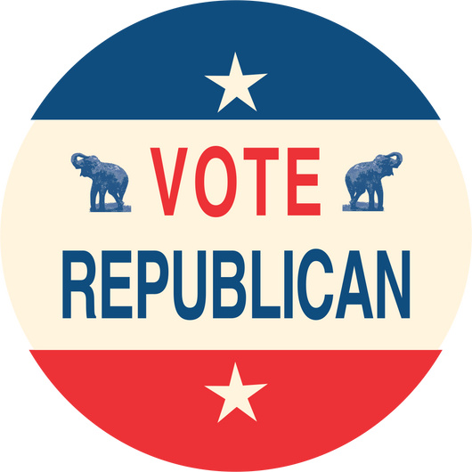 Vote Republican Round Sticker