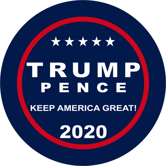 Trump Pence 2020 Round Sticker