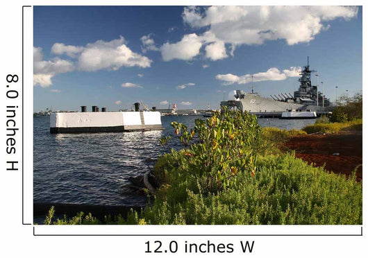 Uss Missouri Berthed Pier Side Wall Decal