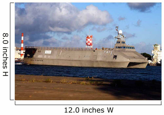 Sea Fighter Transits out Wall Decal