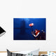 Underwater Photographer Takes Photos Wall Decal
