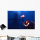 Underwater Photographer Takes Photos Wall Decal