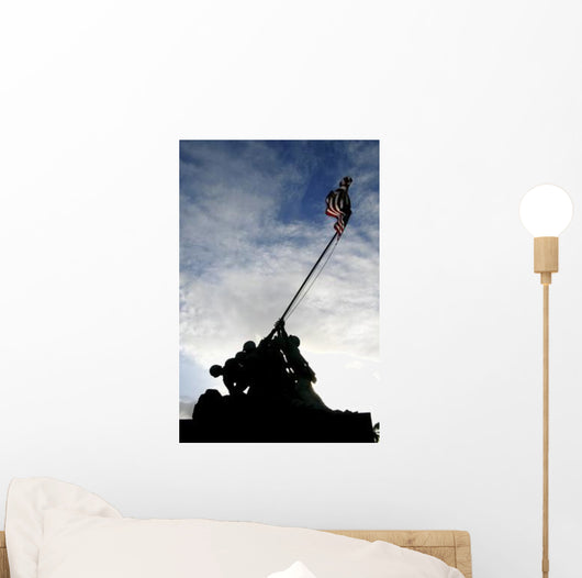 Silhouette Iwo Jima Statue Wall Decal