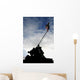 Silhouette Iwo Jima Statue Wall Decal