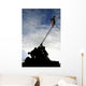 Silhouette Iwo Jima Statue Wall Decal