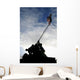 Silhouette Iwo Jima Statue Wall Decal