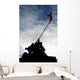 Silhouette Iwo Jima Statue Wall Decal