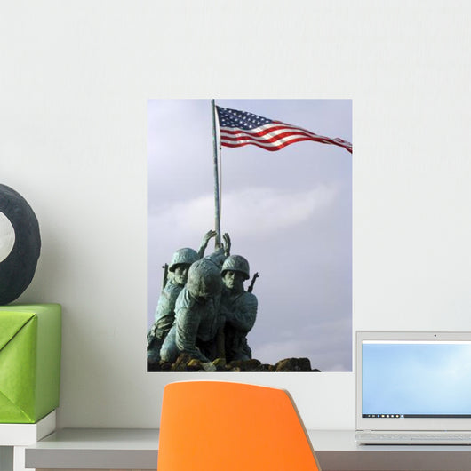 Up Iwo Jima Bronze Wall Decal