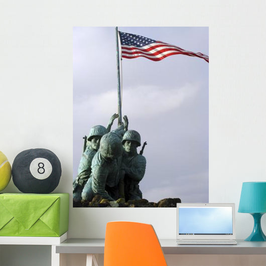 Up Iwo Jima Bronze Wall Decal