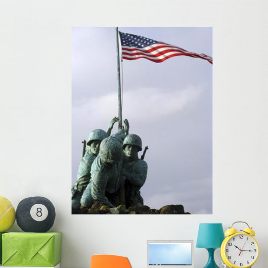 Up Iwo Jima Bronze Wall Decal