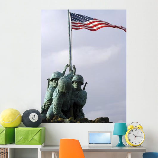 Up Iwo Jima Bronze Wall Decal