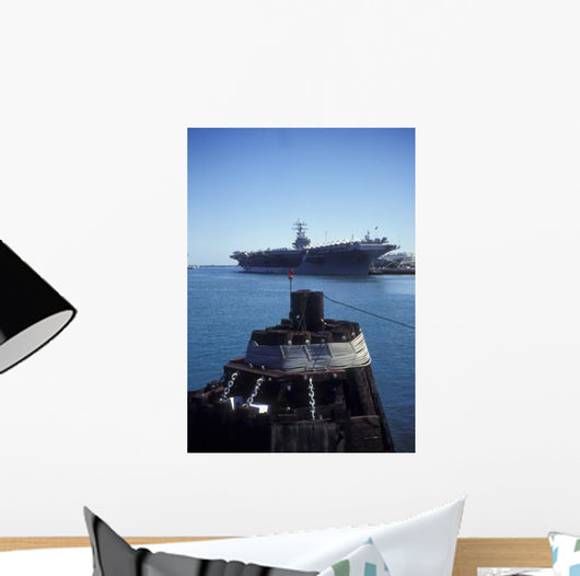 Uss Abraham Lincoln Docked Wall Decal