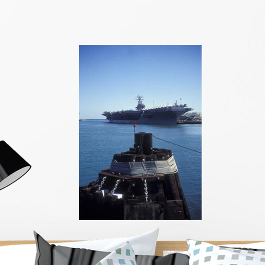 Uss Abraham Lincoln Docked Wall Decal