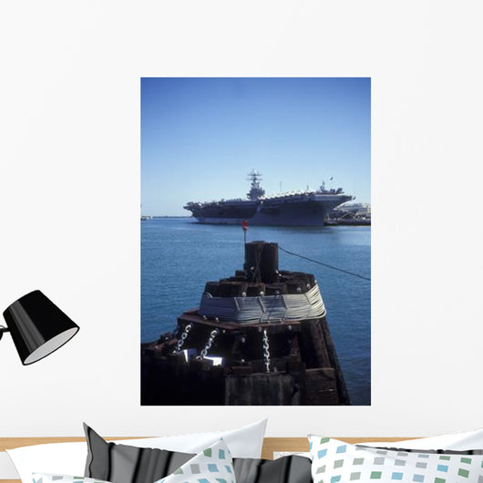 Uss Abraham Lincoln Docked Wall Decal