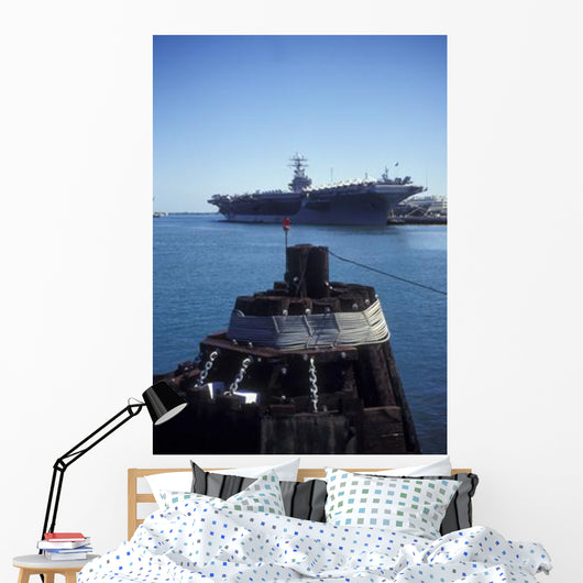 Uss Abraham Lincoln Docked Wall Decal