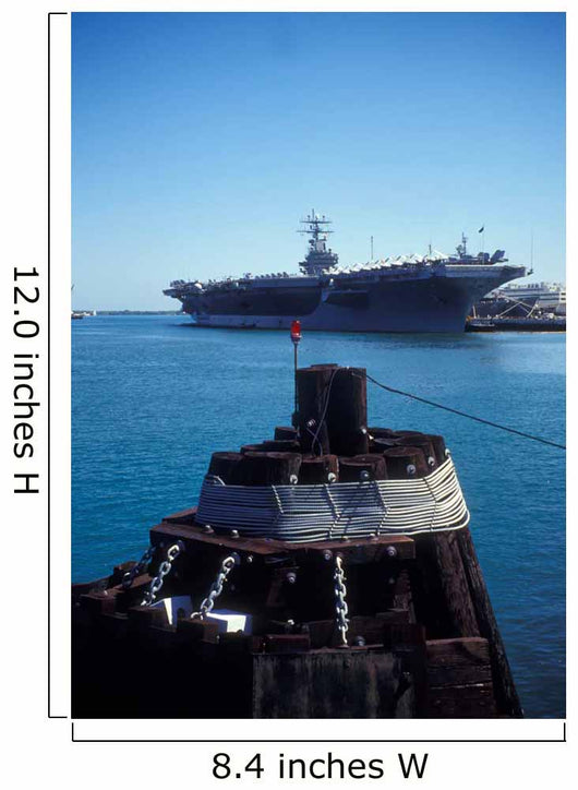 Uss Abraham Lincoln Docked Wall Decal