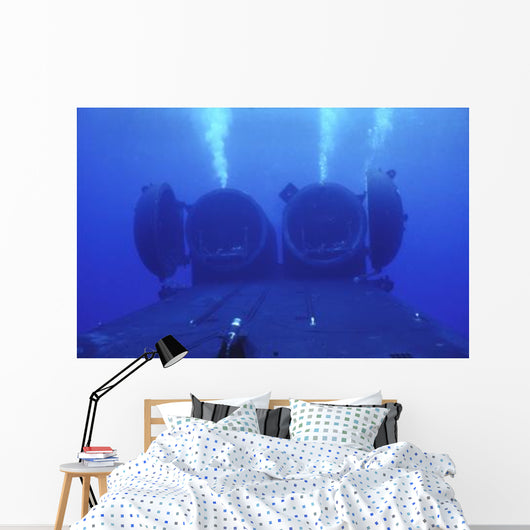 Dual Dry Deck Shelters Wall Decal Design 2