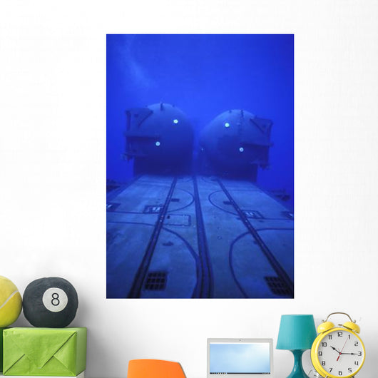 Dual Dry Deck Shelters Wall Decal Design 1