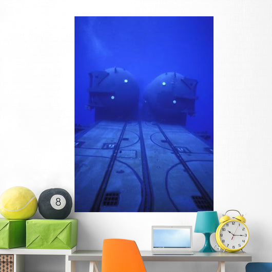 Dual Dry Deck Shelters Wall Decal Design 1