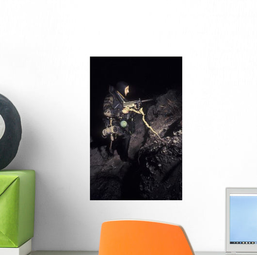 Navy Seal Crosses Beach Wall Decal