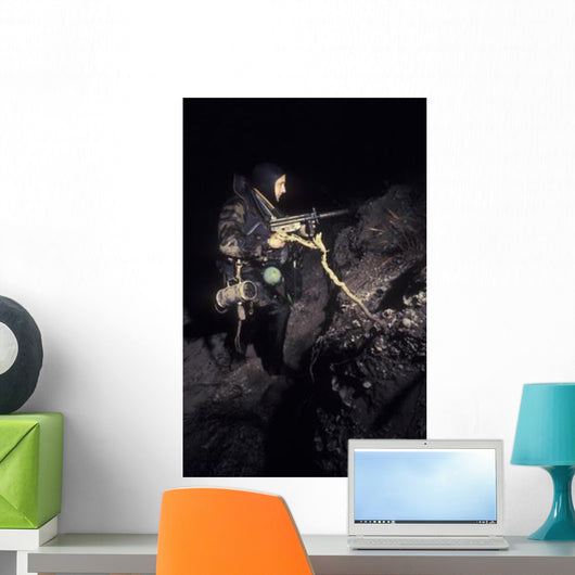 Navy Seal Crosses Beach Wall Decal