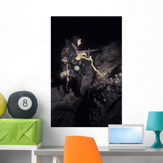 Navy Seal Crosses Beach Wall Decal