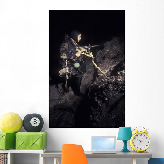 Navy Seal Crosses Beach Wall Decal