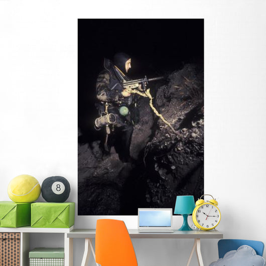Navy Seal Crosses Beach Wall Decal