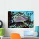 Hogfish Swimming above Coral Wall Decal