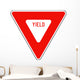 Red Yield Sign Wall Decal