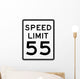 Speed Limit Sign 55 Wall Decal