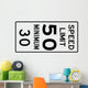 Speed Limit Sign 50 Wall Decal