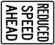 Reduce Speed Ahead Sign Wall Decal