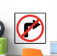 No Right Turn Symbol Wall Decal